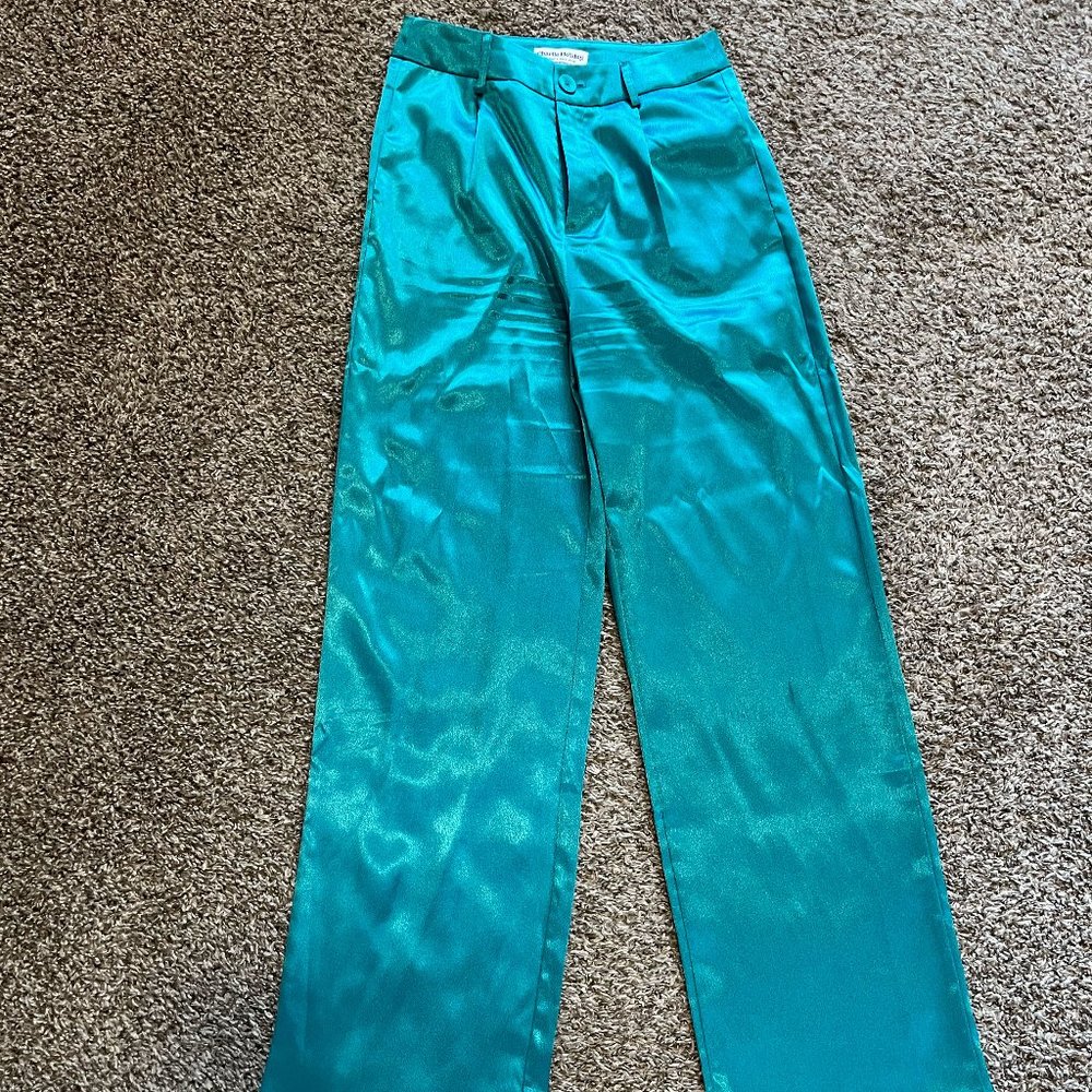 Charlie Holiday Shiny Green Pants